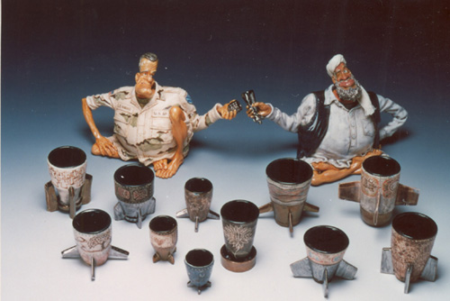 茶具文物馆展出本地陶艺家精心创制的参赛作品。