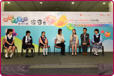 「2013年4·23世界阅读日创作比赛」颁奖典礼上，香港及深圳的学生分享阅读心得。