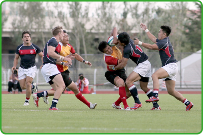 The Hong Kong rugby team won a silver medal in the Rugby-7 men’s event at the 12th National Games.