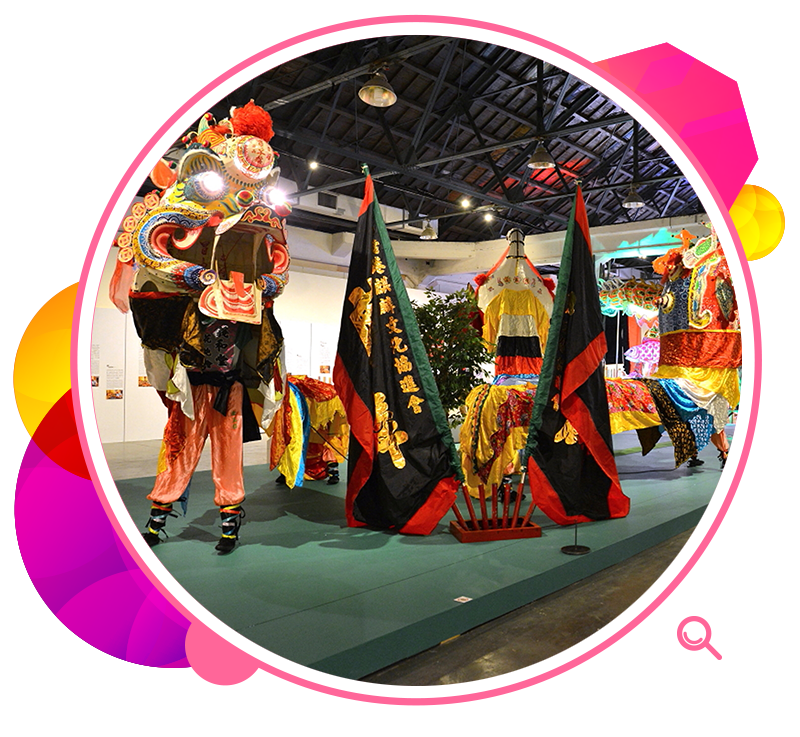 An exhibition at Hong Kong Week 2014@Taipei showcasing items from the first intangible cultural heritage inventory list of Hong Kong.