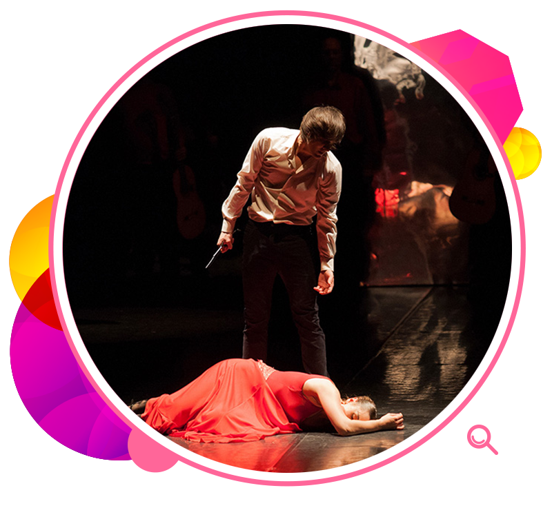 舉世聞名的安東尼奧‧加迪斯舞蹈團演出佛蘭明高作品《卡門》。