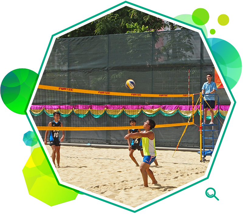 天业路人造沙滩球场为沙滩排球和沙滩手球运动提供新场地。