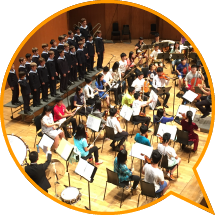 二零一五年十月，享譽全球的維也納兒童合唱團在香港大會堂與香港兒童交響樂團一同排練。