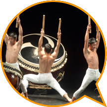 Kodo's all-male drummers took percussion techniques to the highest levels in <i>Dadan 2015</i>.