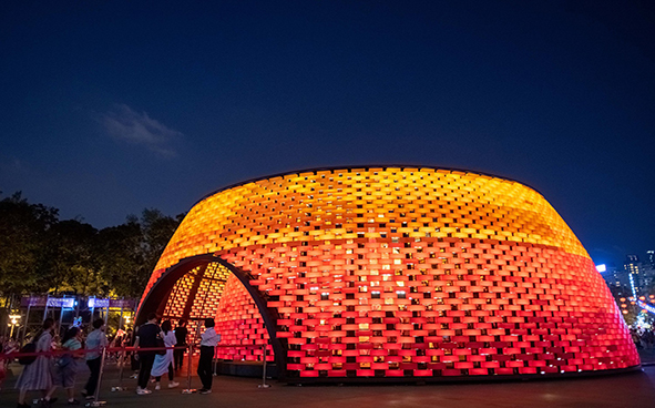 Lantern and Light Show Celebrating Mid-Autumn Festival - Wishing Pavilion
