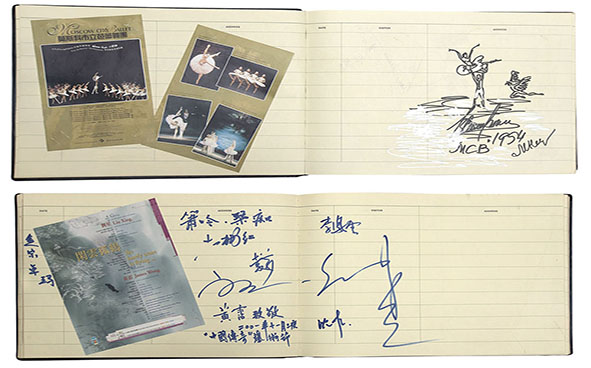 Autographs of renowned artists