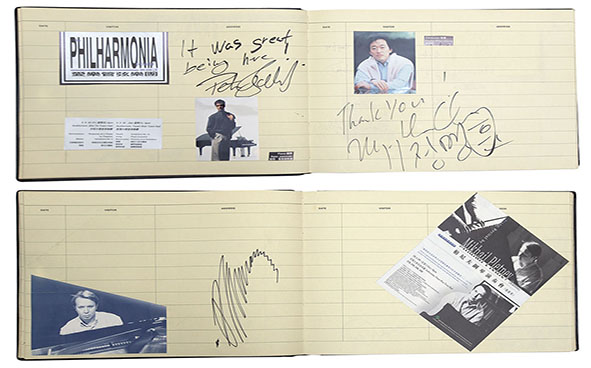Autographs of renowned artists