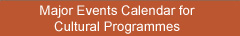 Major Events Calendar for Cultural Programmes