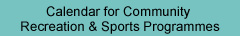 Major Events Calendar for Leisure Programmes
