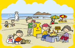 Graphic:  Do's & Don'ts at Beaches and Swimming Pools Poster 1