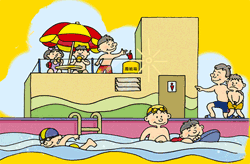 Graphic:  Do's & Don'ts at Beaches and Swimming Pools Poster 2