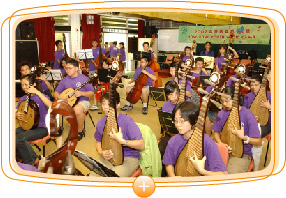 About 500 budding young musicians participate in the 2002 Hong Kong Youth Music Camp. Participants receive tuition from renowned overseas, Mainland and local musicians at the Sai Kung Outdoor Recreation Centre.