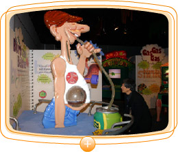 The fun-filled Grossology: The (Impolite) Science of the Human Body exhibition.
