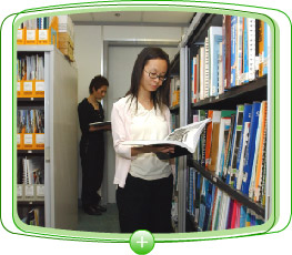 Staff look for information at the Technical Library.