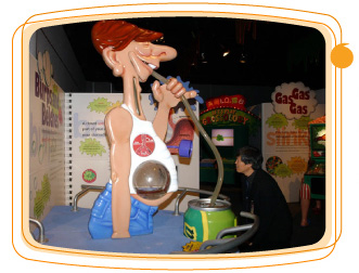The fun-filled Grossology: The (Impolite) Science of the Human Body exhibition.