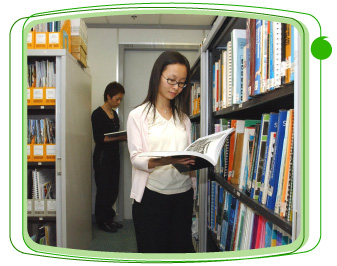 Staff look for information at the Technical Library.