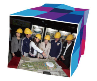 Construction of the Velodrome in Tseung Kwan O is in progress.