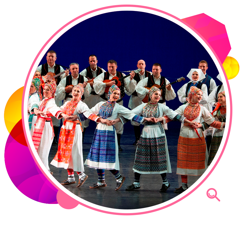 克罗地亚国家民族舞蹈团糅合民族音乐与舞蹈，展现当地丰富的文化传统。