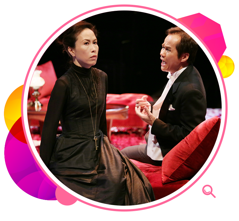 The festival's debut theatrical production <i>Hedda Gabler</i> was staged with leading local actors.