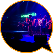 Contestants at the 2016 HKFYG Jockey Club, Hong Kong International a cappella Festival - International a cappella Extravaganza in March 2016.