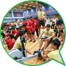 An exciting moment at the Hong Kong Indoor Rowing Championships & Charity Rowathon.