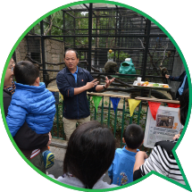  'Meet the Zookeepers' activity gave members of the public a chance to learn more about the animals in the gardens.