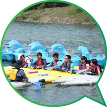 Participants in a kayak training course at the Chong Hing Water Sports Centre.