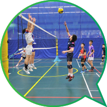 Young athletes receive progressive training in volleyball under the Young Athletes Training Scheme.