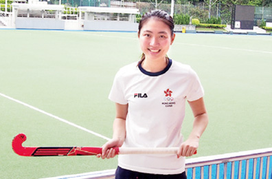 Tiffany CHAN Yin-ching, a hockey player