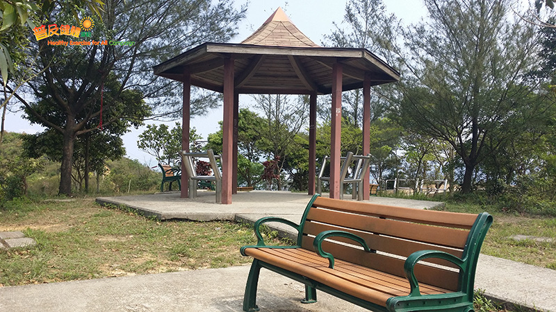 Pavilion and bench