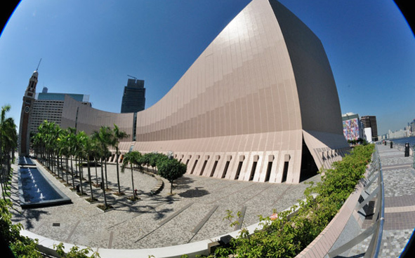 The Hong Kong Cultural Centre under the fish eye