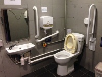 Toilet for people with disabilities
