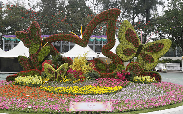 Beijing Municipal Administration Center of Parks - An openwork butterfly motif
