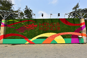 Brand Hong Kong Flower Wall