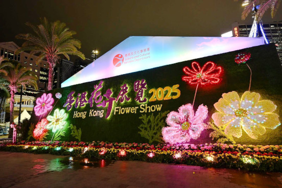 香港花卉展览立体花墙