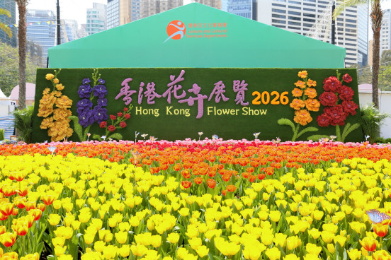 香港花卉展覽立體花牆