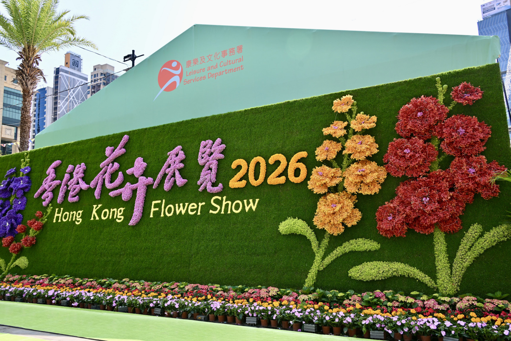 香港花卉展覽主題花立體花牆 - 花語尋「香」 &mdash; 細味城市特色
