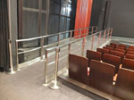 Accessible ramps from the auditorium seating to performance stage of Auditorium