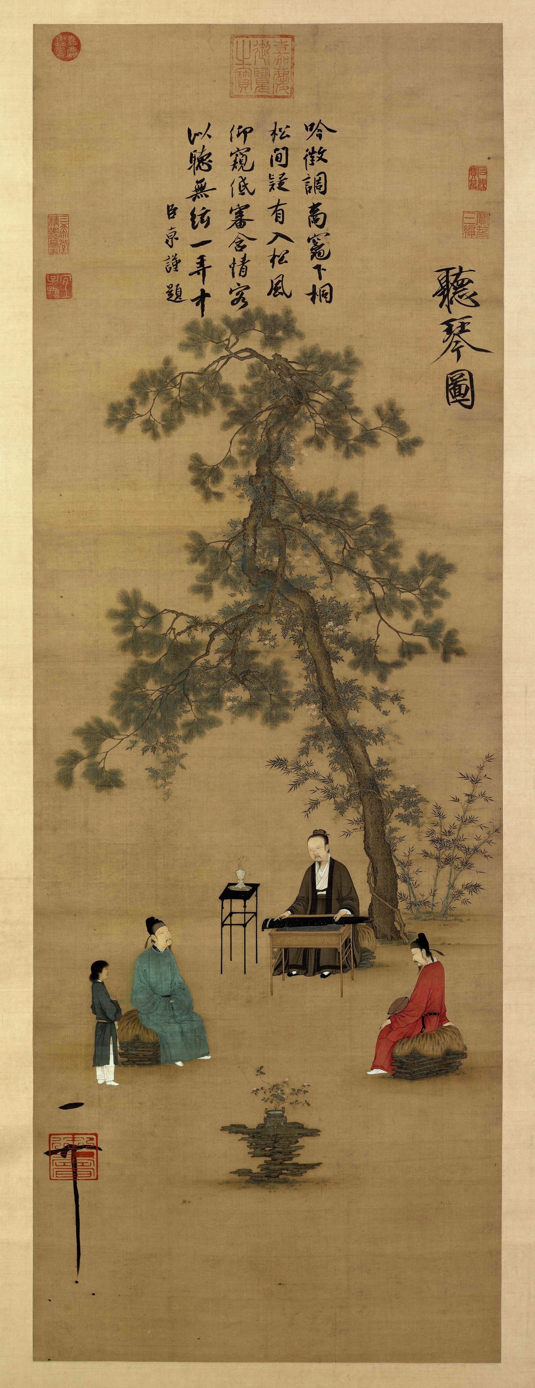 Listening to the Qin by Emperor Huizong (1082-1135) of the Northern Song Dynasty