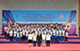 Group photo of officiating guests and members of the HKSAR Delegation to the 13th National Games at the Welcome Home Ceremony.