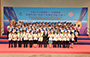 Group photo of officiating guests, members of the Organising Committee and Executive Committee, and members of the HKSAR Delegation to the 13th National Games at the Welcome Home Ceremony.