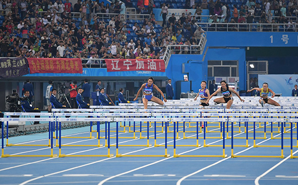 女子100米欄比賽花絮 (03-09-2017)