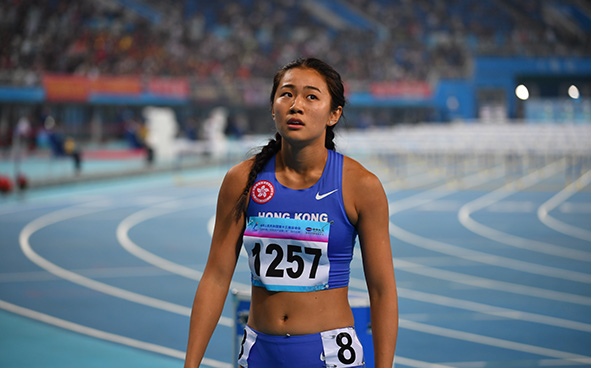 女子100米栏比赛花絮 (03-09-2017)