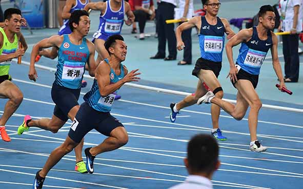 男子4x100 米接力比賽花絮 (06-09-2017)