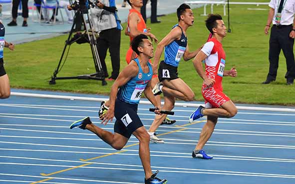 男子4x100 米接力比賽花絮 (06-09-2017)