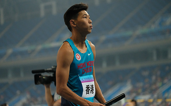 男子4x100 米接力比赛花絮 (06-09-2017)
