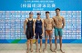 校园组: 赖敬和、萧涛、马紫玲及李芯瑶夺得男 女子 4x100 米自由泳接力铜牌
