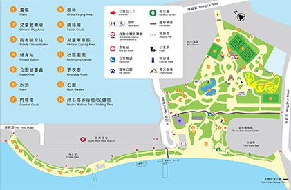 Map of Tsuen Wan Park