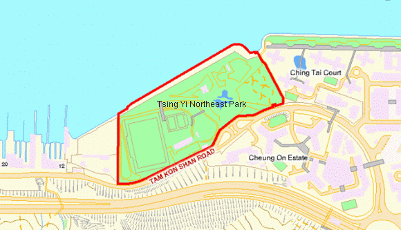 Tsing Yi Northeast Park Layout Map