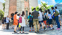 The Tsim Sha Tsui Heritage Walk enabled visitors to take a look at different historical buildings in the district, including the former Kowloon-Canton Railway Clock Tower shown in the picture.